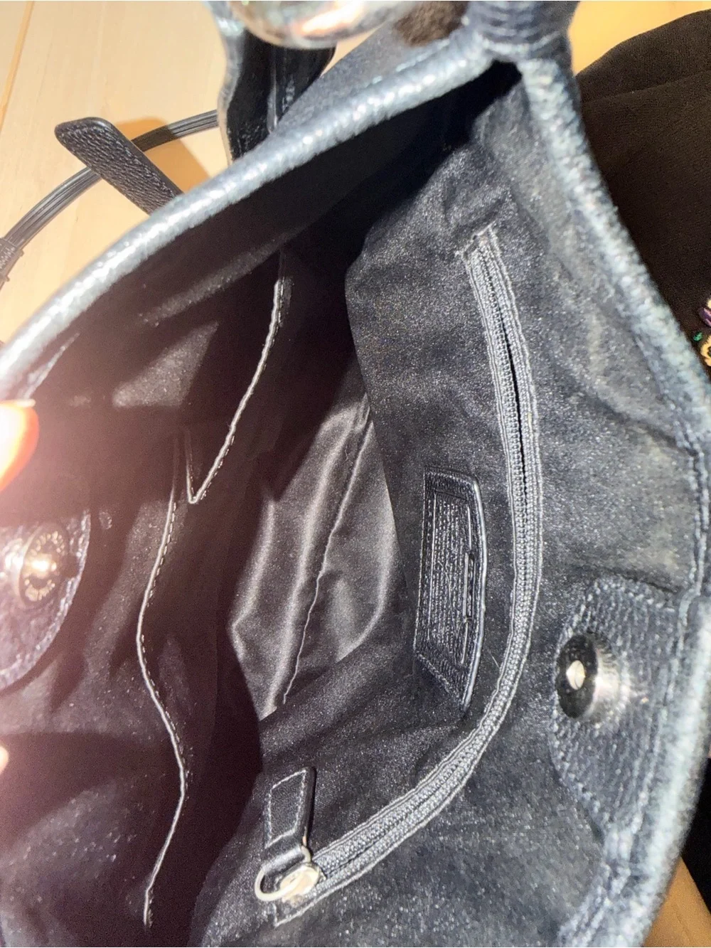 Coach Black Pebbled Leather Hobo with Silver Turnlock